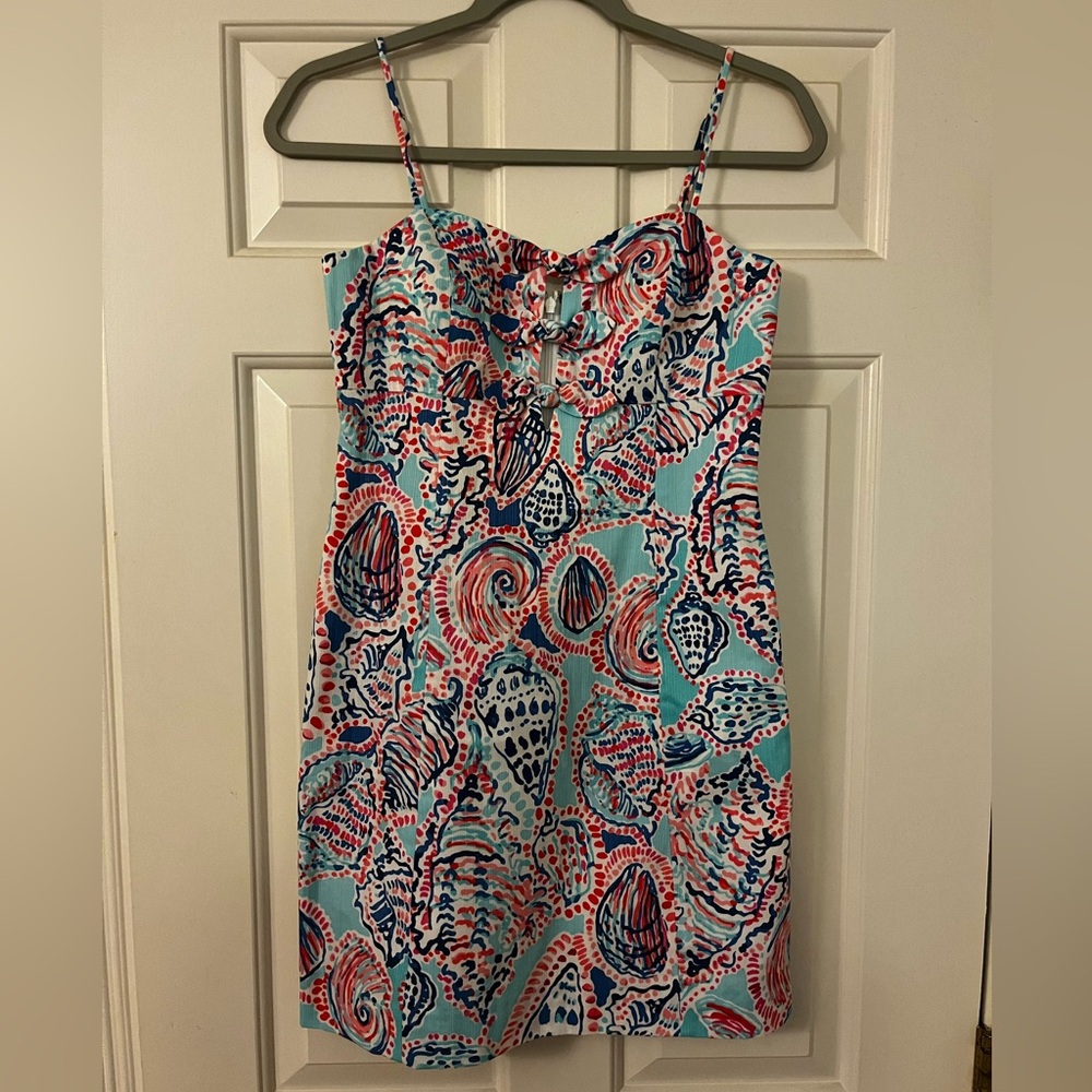 Lilly Pulitzer Pink and Blue Mini Dress